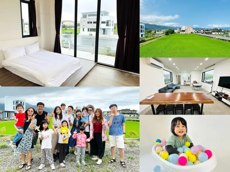 【田邊走走2館】宜蘭冬山親子包棟民宿首選！被稻田環抱的療癒空