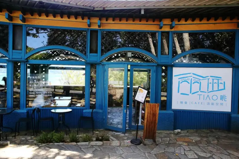 日月潭景觀餐廳推薦，眺Tiao，水社碼頭咖啡廳，270度湖景