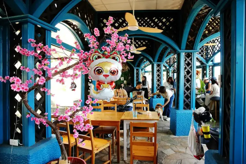 日月潭景觀餐廳推薦，眺Tiao，水社碼頭咖啡廳，270度湖景