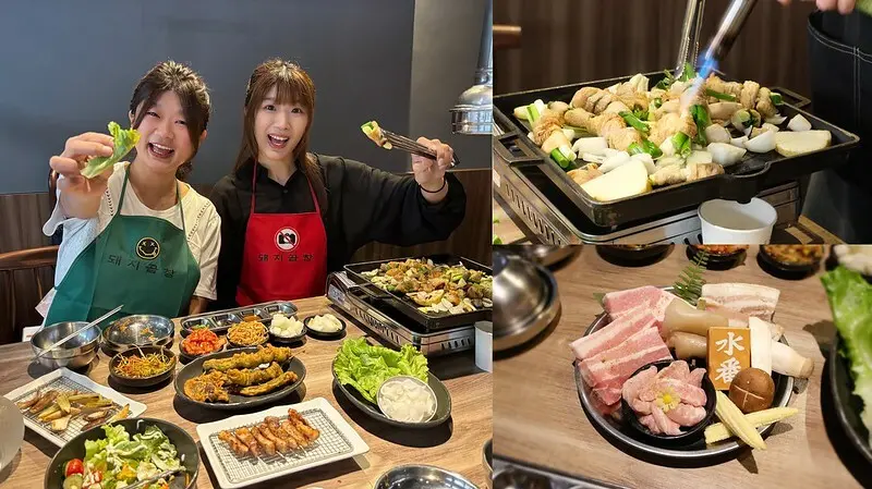 台北松山區韓式烤肉推薦 ∣ 水番日韓製作所：韓式烤腸必吃！專人桌邊代烤，韓式小菜免費續超加分！
