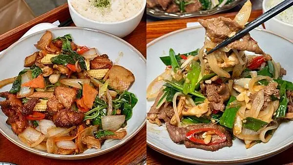 三餐暖食｜新興區美食｜高雄中式熱炒定食｜入選米其林指南的中式餐館｜蔥爆牛肉、古懷三杯雞、鹹酥豬腳