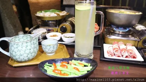 【台北美食】江南林園風之集客茶館@捷運善導寺站/小火鍋/銅盤烤肉/手搖茶飲/茶點