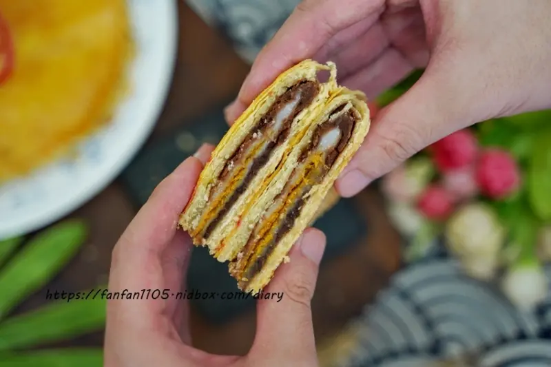 伴手禮宅配【大黑松小倆口】中式大餅 #紅豆麻糬 #白芝麻 #大餅 #漢餅 #麻糬 #宅配美食