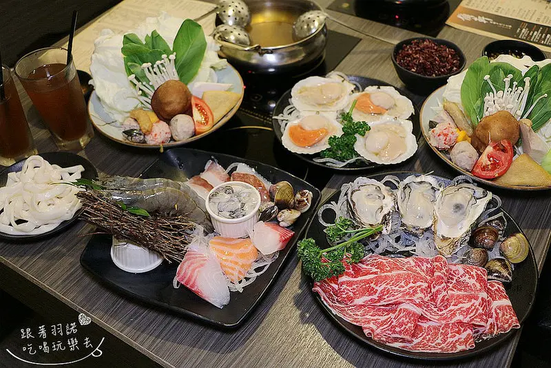 【羽諾食記】『偵軒日式小火鍋(總店)』❤大淡海陸大餐居然還可以放肆的小酌一番❤捷運萬隆站鍋物推薦(文末抽獎)