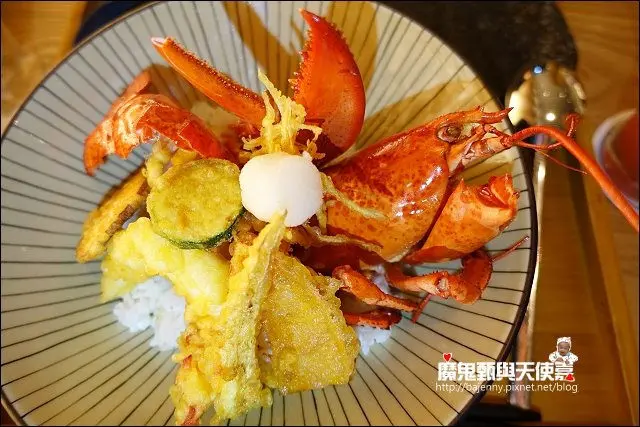 《小姑食記×捷運中山國中站美食》吃過波士頓龍蝦天丼嗎?台北西華飯店．B-one別有丼天美食饗宴