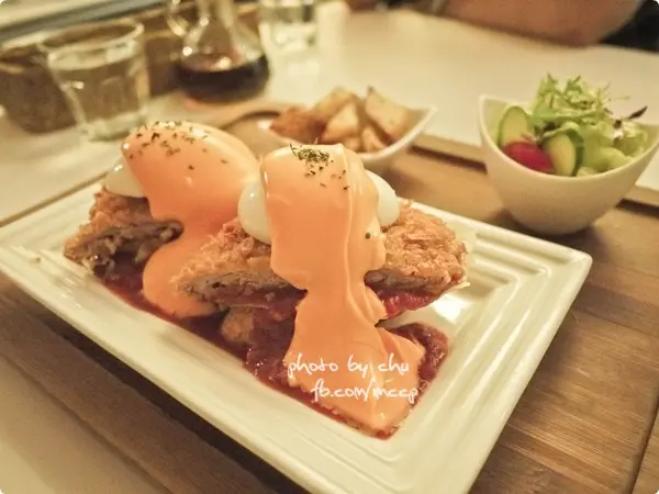 台北東區．柏林頓花園~煎餅遇上豬排的下午茶約會