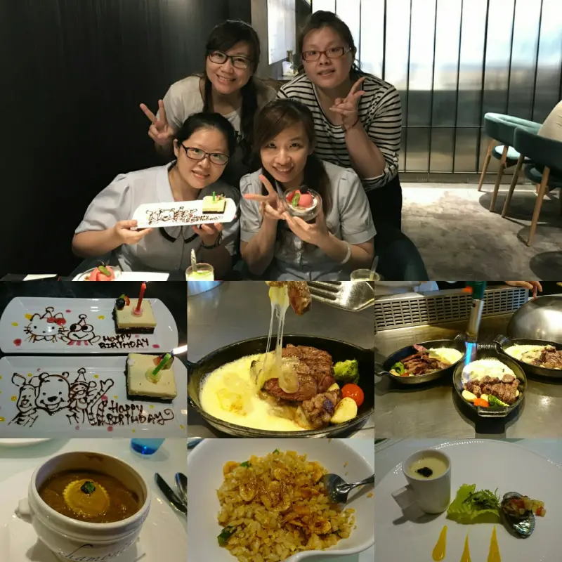 高雄~夏慕尼新香榭鐵板燒~主廚現場料理~王品集團系列~              