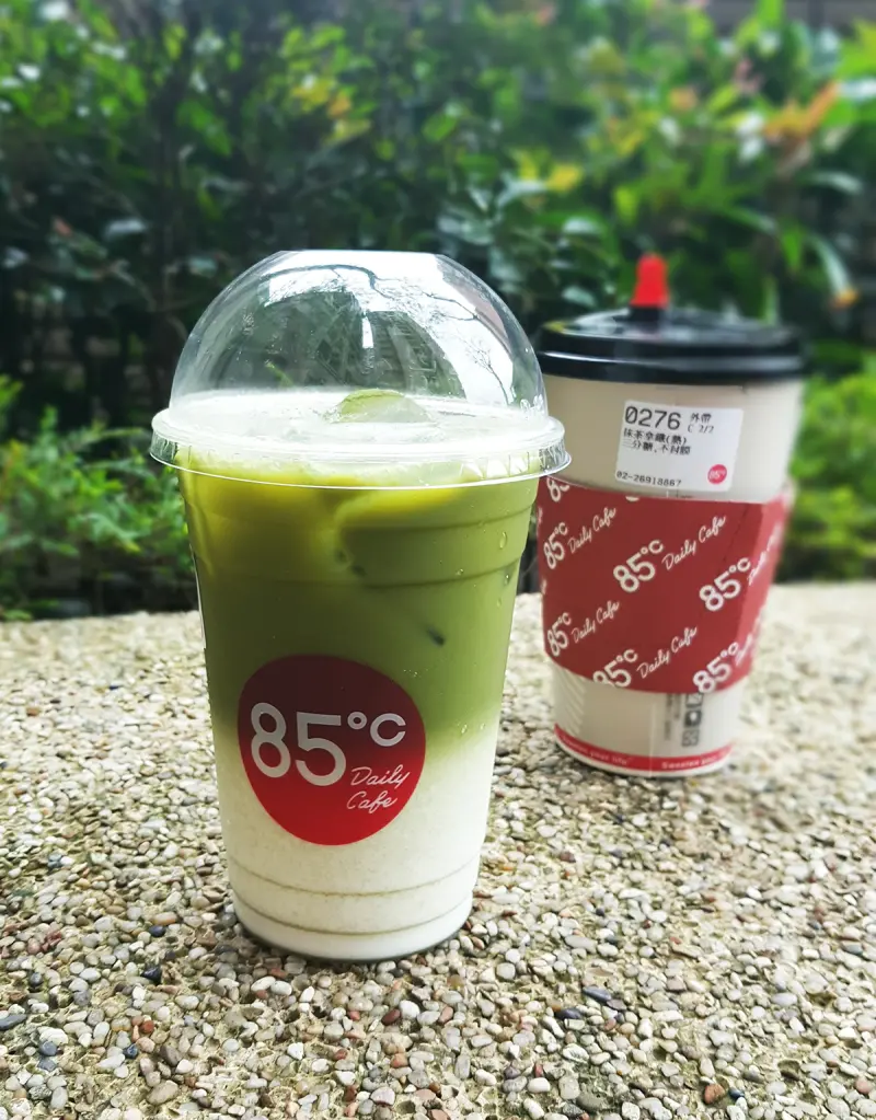 抹茶控，注意！！85度C也推出「抹茶拿鐵」囉