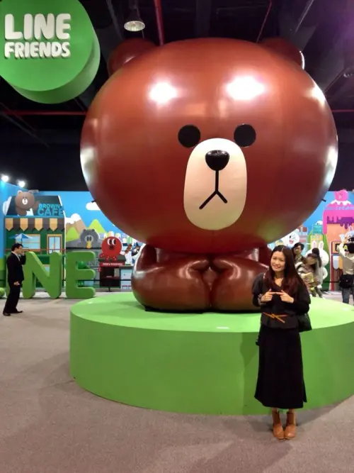 [旅遊]LINE展~人物近距離拍照!!熊大 兔兔約會!~￣▽￣-台北士林