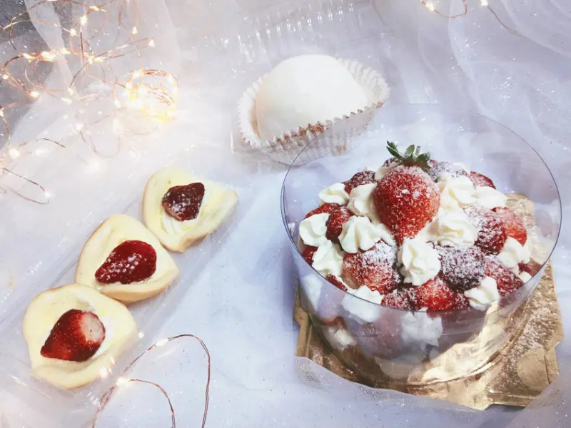 新莊隱藏美食。老字號  日月香草莓蛋糕  草莓季CP值推薦