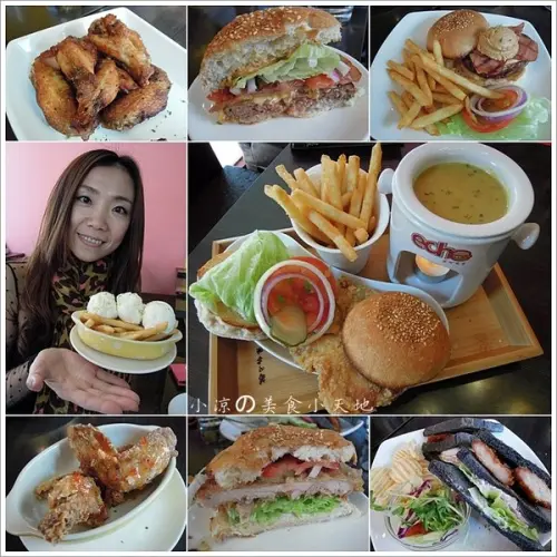 『台中。北區』只熔你口不熔你手一堡三吃─艾可先生美式漢堡(健行店)