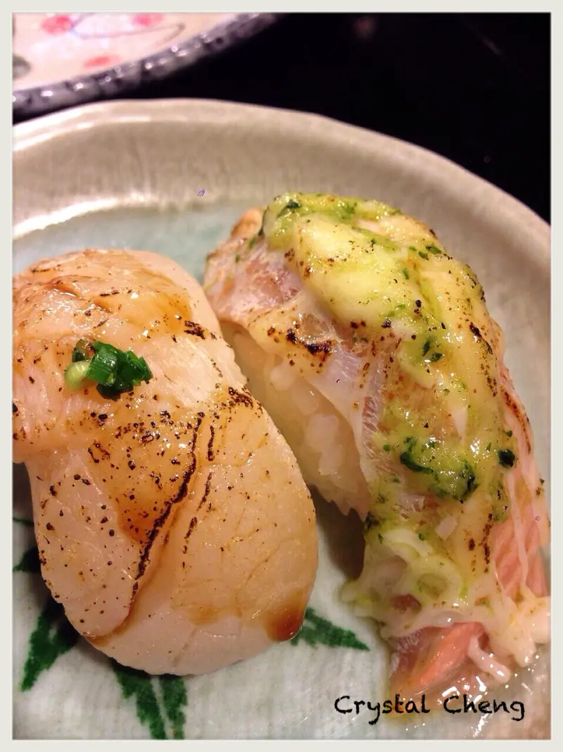 【台中好食推薦】和壽司、花山椒、簡單日式食堂 安蹄上輩子一定是野熊之 炙燒鮭魚壽司推薦！！