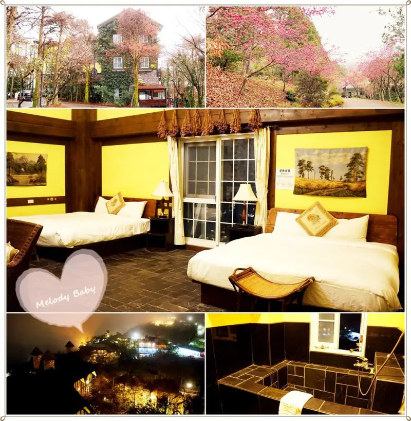 【南投住宿】清境普羅旺斯玫瑰莊園*景觀四人房♥朦朧的粉紅櫻花樹林,不用出國也可以享受南法普羅旺斯的浪漫風情 (可攜帶寵物)