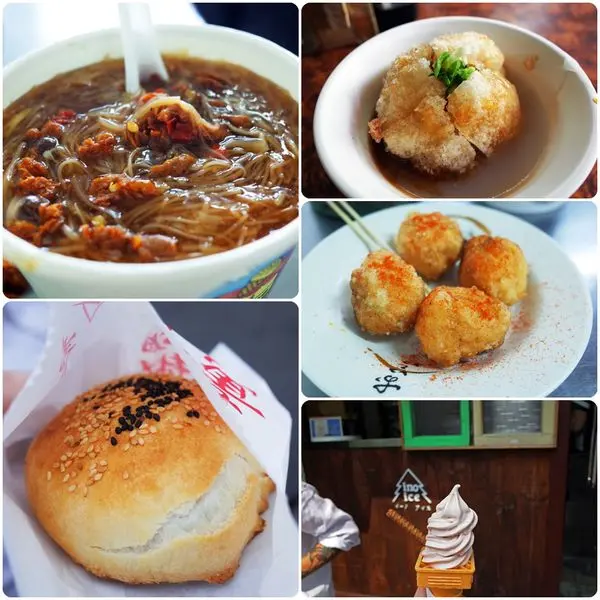 ✖ 2014台中銅板美食 ✖ 在地人老店推薦～小六鍋貼附近的「吳記脆皮肉圓」以及SOGO商圈美村路上搬新家的「黃家起司胡椒餅」、「麻辣大腸麵線」的經典好滋味！