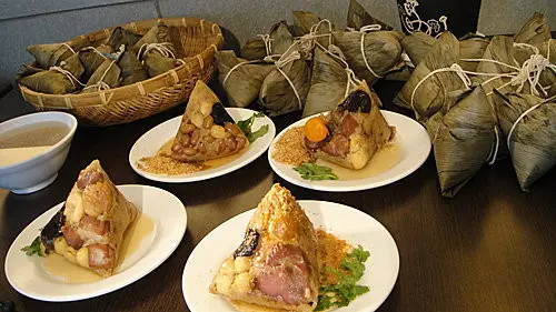 (美食~台中 ) 一品肉粽 ~ 熱量減半水煮金粽