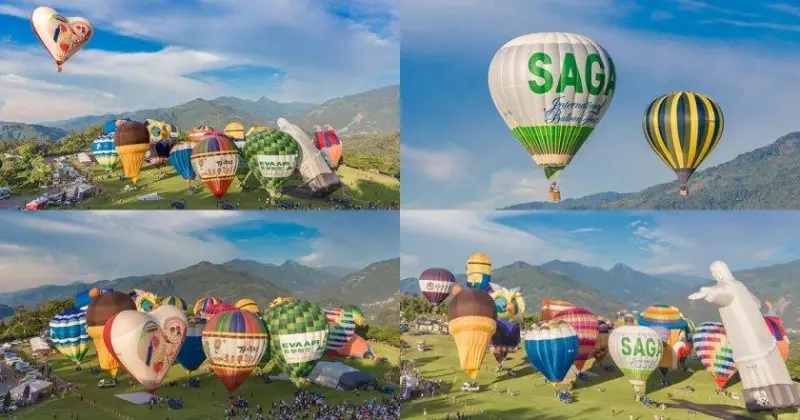 [小遊記]臺東鹿野高地的-2018臺灣國際熱氣球嘉年華-6月30日開幕囉，24顆造型氣球升空，夜間光雕秀 - 老莫 Say台南