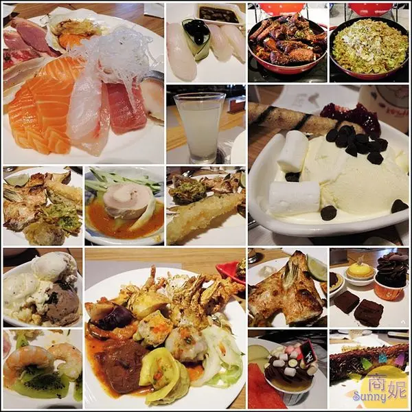 台中西屯。饗食天堂。食材多到難以抉擇。人多排隊用餐時間實在不夠啊