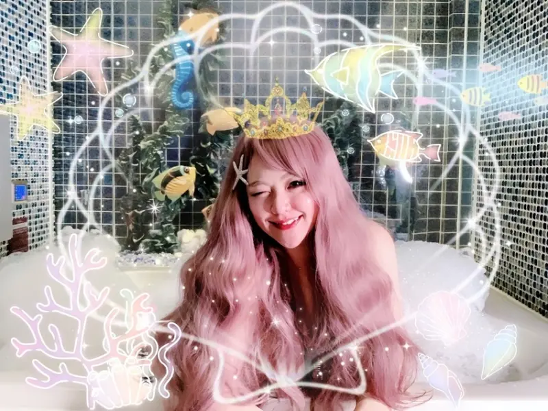 [旅遊]  莎多堡奇幻旅館 Sato Castle Motel ♥ 夢幻藍色海底世界美人魚公主Mermaid ♥ 網美們絕對不能錯過的城堡旅館 დ 台北浪漫約會景點推薦 ʕっ•ᴥ•ʔっ
