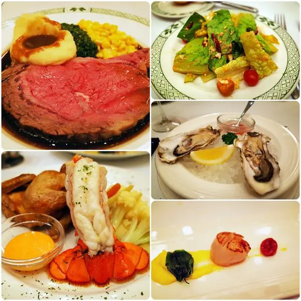 ✖ 2014台北信義區 ✖ 「勞瑞斯牛肋排餐廳Lawrys the prime rib」特殊冰旋翡翠沙拉桌邊服務及銀製手推車現切牛排！濕式熟成牛排搭配牛肉肉汁的英式風味～