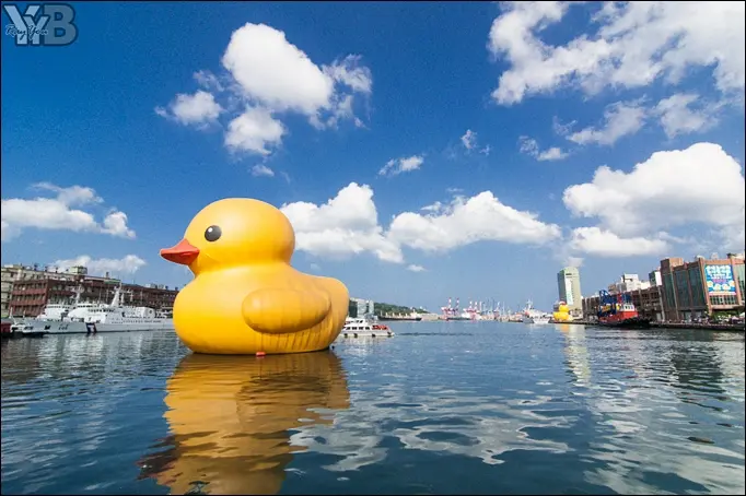 [風景攝影] 基隆海洋廣場‧霍夫曼黃色小鴨游台灣