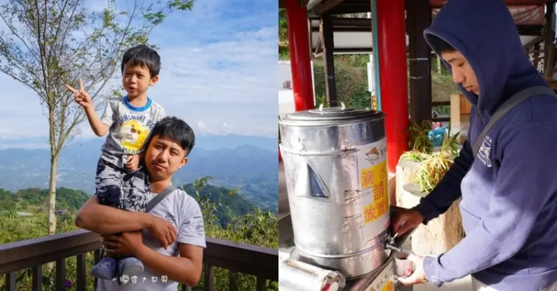 不用上阿里山就可以看到雲海📍綿延二十幾座山脈好美～免費薑茶，適合懶人親子追雲海景點，可以搭配旁邊步道一日遊玩哦！