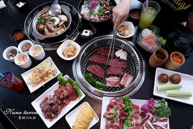 嘉義色鼎日式無煙燒肉。439元起平價燒肉吃到飽,小牛菲力/厚切沙朗牛小排/海鮮大拼盤任你吃,附贈鍋物湯底 - Nana愛旅行札記