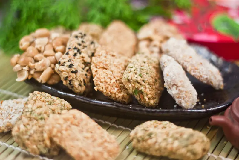 新港伴手禮|金讚成名產-【花果酥】