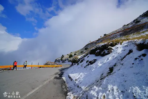 【南投】台灣難得遇見的銀色國度，合歡山賞雪去，巧遇夢幻夕陽 20140222