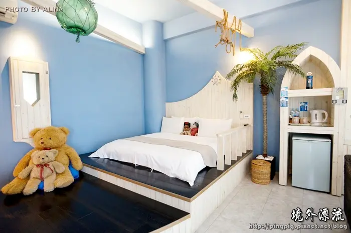 [ 花蓮民宿 ] 境外漂流 - 藍白色地中海 希臘風格民宿 整棟只有限量四間房! (房間篇)