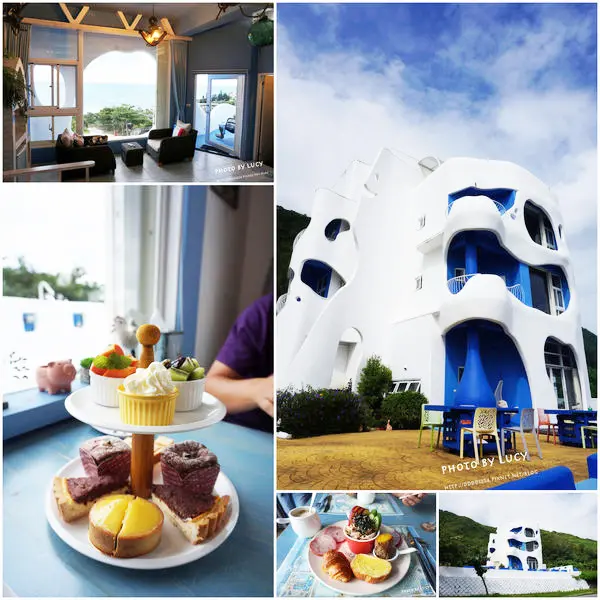 【花蓮住宿】超夯～境外漂流  藍白希臘風海景民宿 ，豐盛下午茶 ～推薦必住