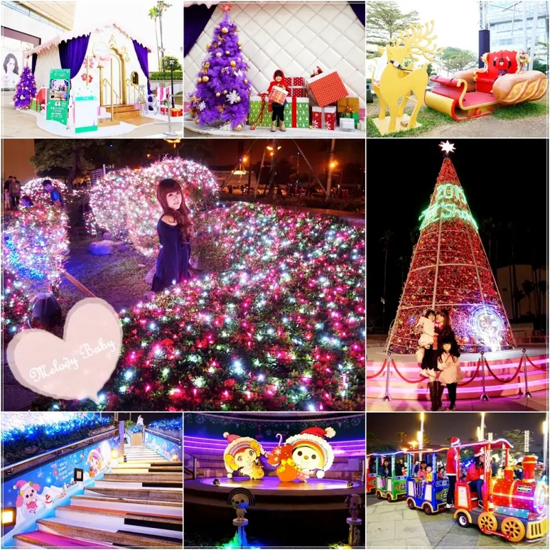 【高雄景點】2015夢時代聖誕佈置♥充滿紫色浪漫的「愛‧Sharing」主題，彷彿走入童話故事裡的魔法森林????
