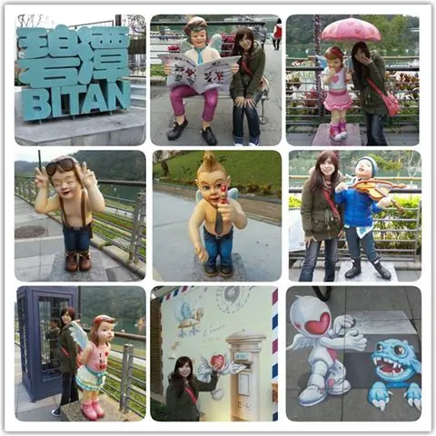 充滿異國情調歐式公仔與3D立體彩繪❤讓碧潭變得浪漫了起來❤        
      
