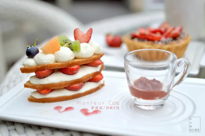 W小姐旅行畫報/ 台北食報|Monteur夢甜屋中山門市,日本東京人氣甜點品牌,迷人細膩的年輪蛋糕,完美午茶約會#可可草莓季#中山站