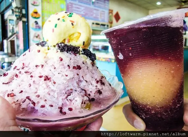 新竹傳統剉冰店推薦 田庄桑椹冰店 桑椹冰淇淋冰 桑椹檸檬冰沙 天然混搭的美麗雙色 老闆很會喔!!(菜單)
