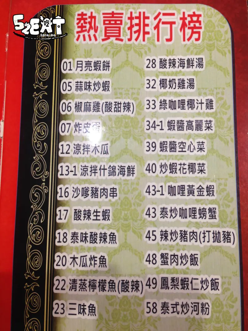 【新竹泰式料理推薦】泰味泰國價位，菜單大公開!絕對道地的平價泰式料理!新竹香山區美食小吃旅遊景點推薦!