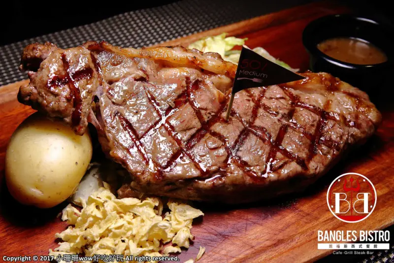 【食。中壢】Bangles Bistro 班格斯西式餐館〜頂級牛排餐廳，大口吃肉才痛快！這股滋味好難忘！