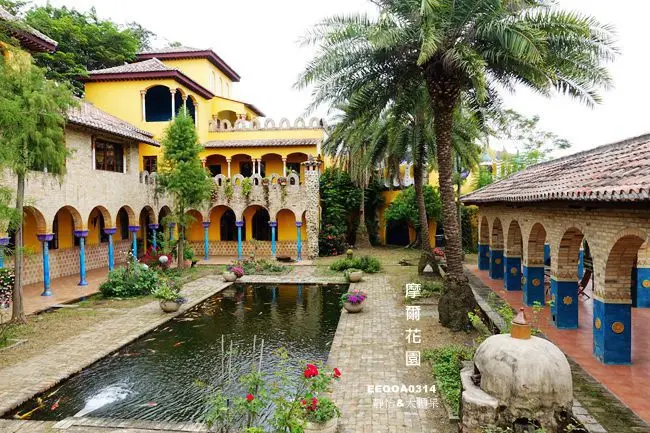 雲林斗六景點 ▶ 摩爾花園 ▶ 金黃色稻田裡的西班牙城堡 適合拍照、享受異國風情的童話城堡