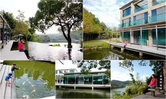新竹峨眉湖景觀餐廳 ▶ 二泉湖畔咖啡/民宿 ▶ 恬靜湖畔風光的美景咖啡廳 新竹峨眉一日遊、峨眉湖景觀咖啡廳/下午茶/民宿/餵魚!