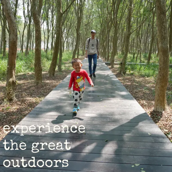 [彰化]森呼吸，在溪州公園遇見林/無患子森林步道+草地野餐+餵鴨魚+賞花+騎腳踏車