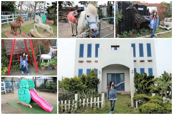  【彰化線西景點】白馬的家~藍白地中海風格的白色城堡，騎迷你馬，試喝品嚐美味酒莊葡萄酒，婚紗攝影場景提供        
      