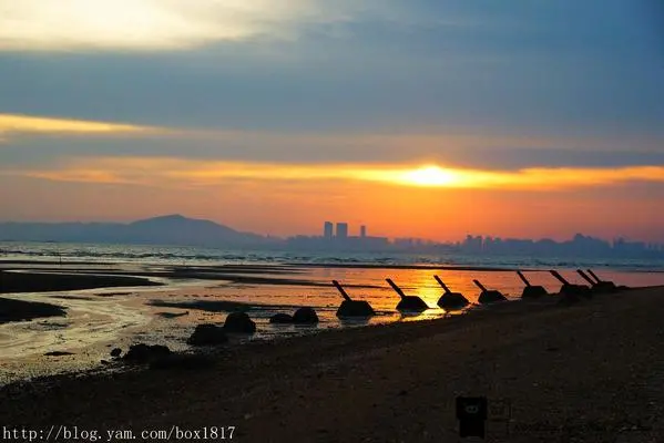 【金門。金寧】慈堤落日夕照。金門十大景點之一