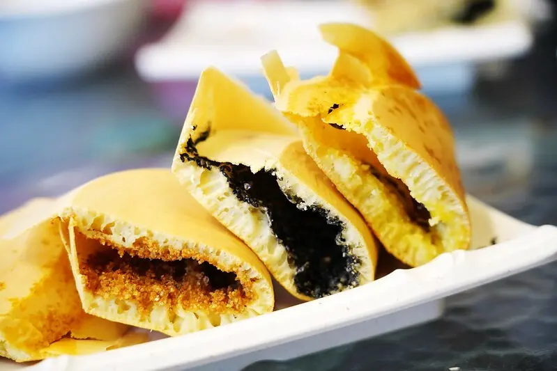 【台灣，宜蘭縣，宜蘭市】楊婆婆麵粉煎 豆花～一甲子的美味，是當地人的童年回憶。（宜蘭美食）