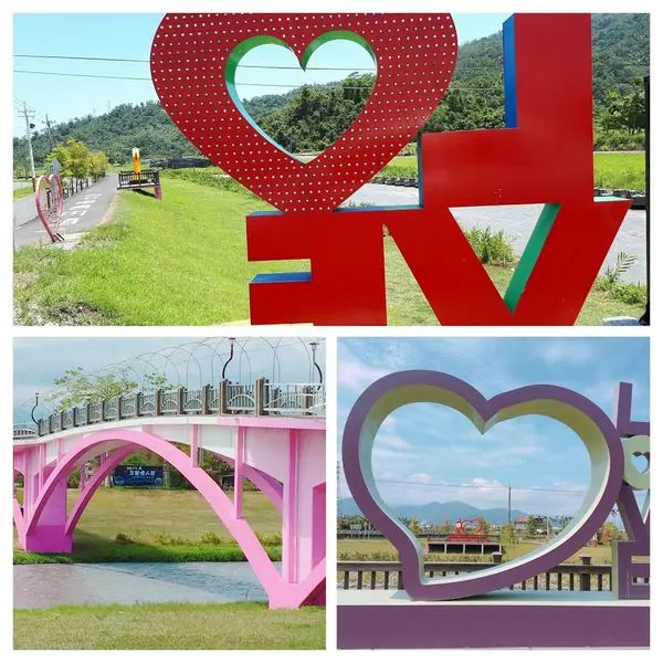 2017宜蘭三星新亮點【安農溪分洪堰粉紅鵲橋/浪漫LOVE觀景平台2.0】三星游泳池露營盛地/2017七夕情人節宜蘭小旅行