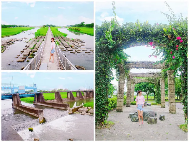 【宜蘭三星鄉景點】安農溪分洪堰風景區，安農溪水門一分為二，湍急河流水聲，拍出震撼臨場感，免費拍照景點!