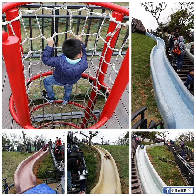 【宇哥去新竹】香山的青青草原溜滑梯超級好玩~免費又好玩的地方，還有攀岩繩可以爬/超大草皮/5公里長步道/5處公廁/7座涼亭/生態池等