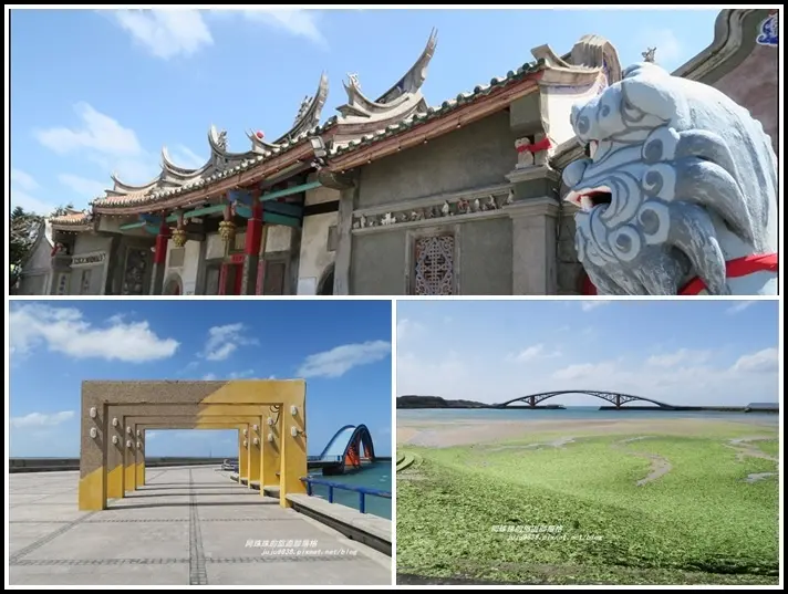 澎湖。觀音亭。海濱公園。西瀛虹橋