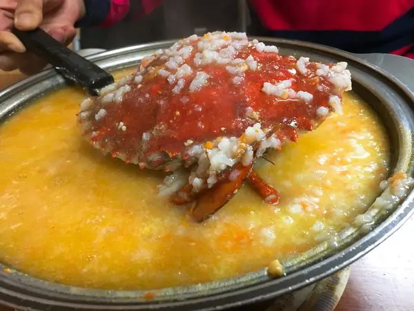 台中-柳川西路 獅兄弟 熱炒 必吃生滾蟹黃粥