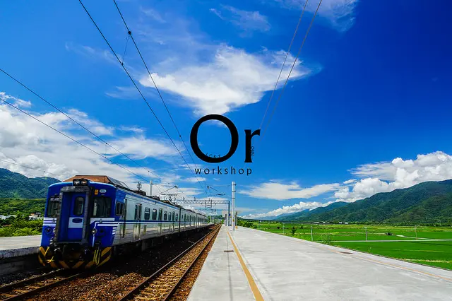 [花蓮] 等待火車時從半空中眺望花東縱谷田野，東里火車站新站