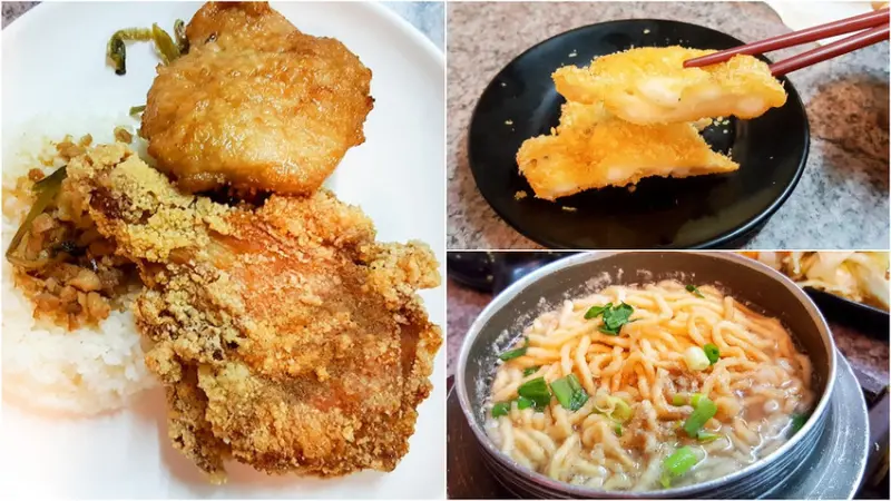 【澎湖美食】馬路益燒肉飯 燒肉併炸雞腿飯鍋燒意麵臭豆腐海鮮湯花枝排