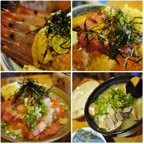 台北 瞞著爹三店 超豪華牡丹蝦海膽丼&澎湃荒海蝦散壽司丼飯 推薦!!